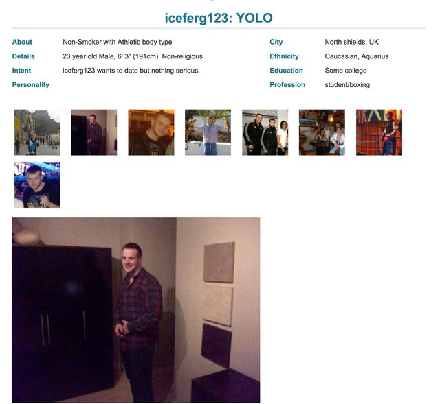 Fergal "Iceferg" Allonby dating site