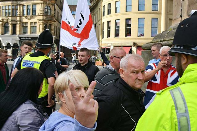 Lynda Garrett - North East EDL - (Next to John Morrow)