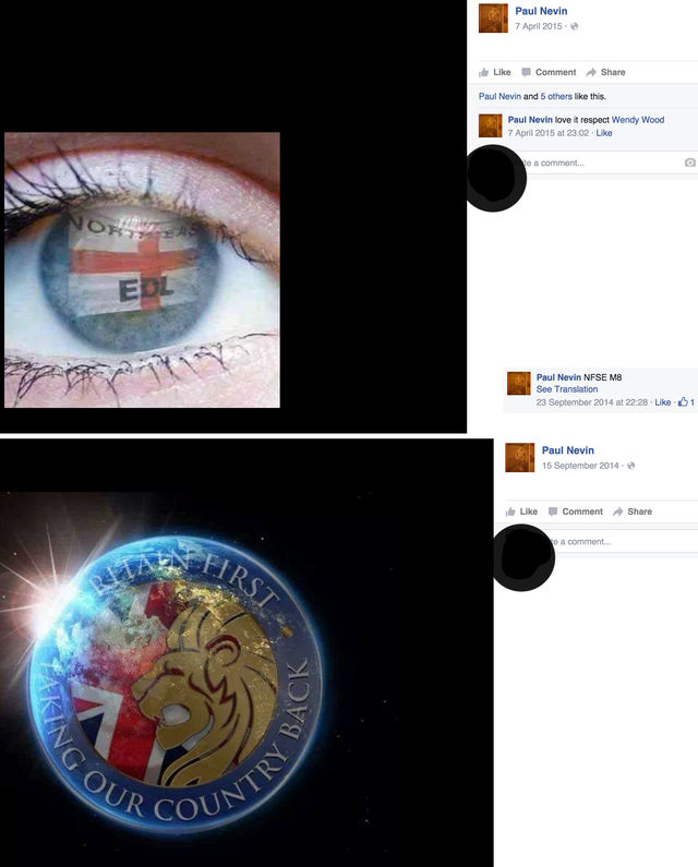 Paul Nevin - North East EDL and Britain First support