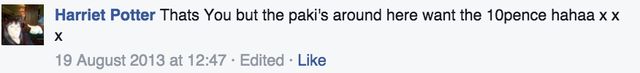 Mandy Ayre - North East EDL - referring people as 'pakis'