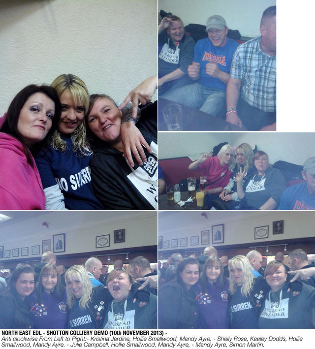 Mandy Ayre - North East EDL - Shotton demo