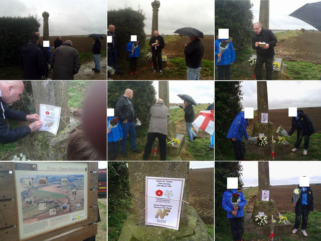 West Yorkshire National Front - Battle of Towton memorial with child/minors