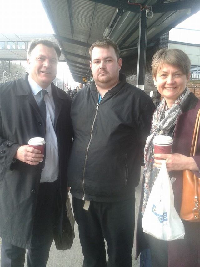 Chris Hale - National Front with Labour mps Ed Balls
