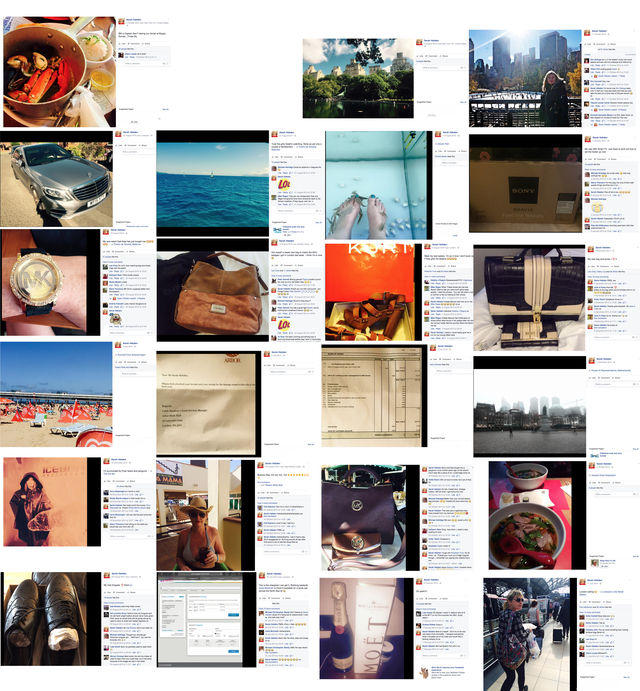 Sarah Hebden likes to show off her luxurious lifestyle (click to enlarge)