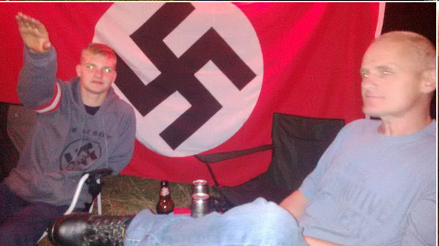 David Kirby - National Front member and Neo-Nazi at ISD/Skrewdriver memorial