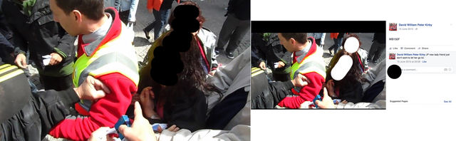 David Kirby and National Front members attack and punch left-wing activists