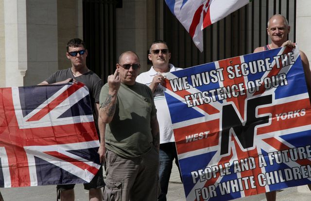 David Kirby with NF and National Action members in Oxford